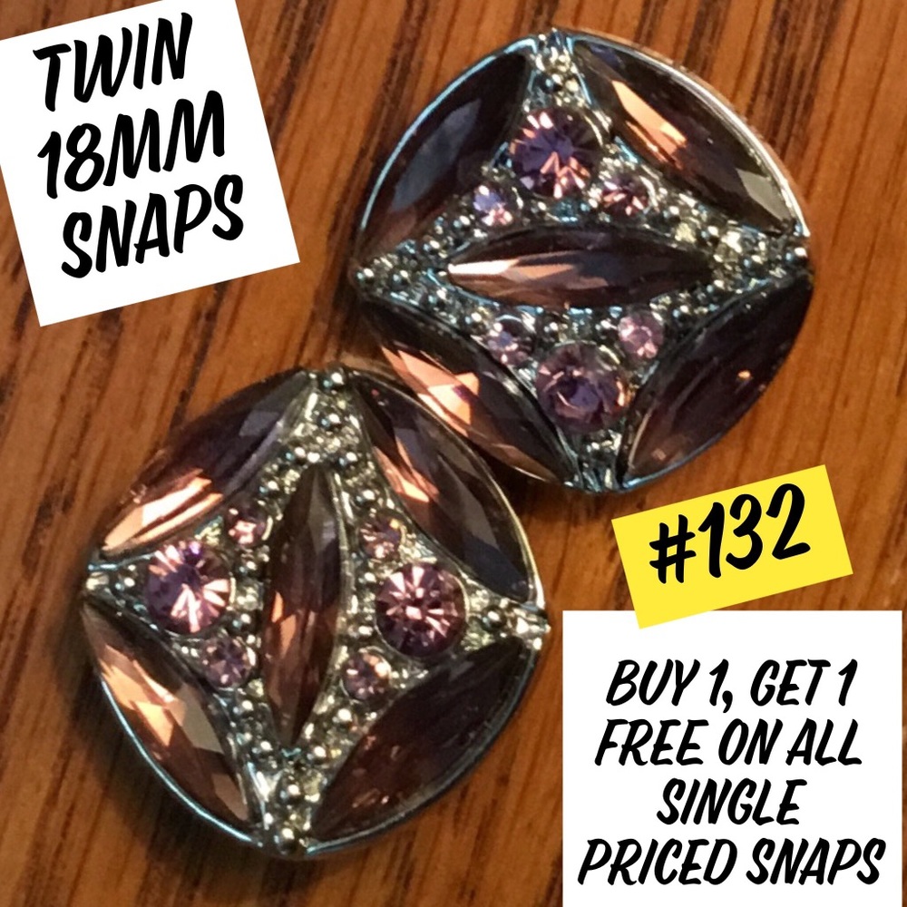 TWINS - Fit most 18mm Snap Jewelry BOGO ELIGIBLE